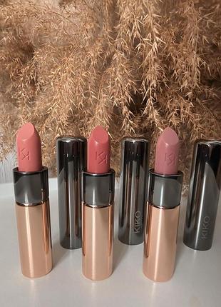 Kiko milano gossamer emotion creamy lipstick 102,107,140