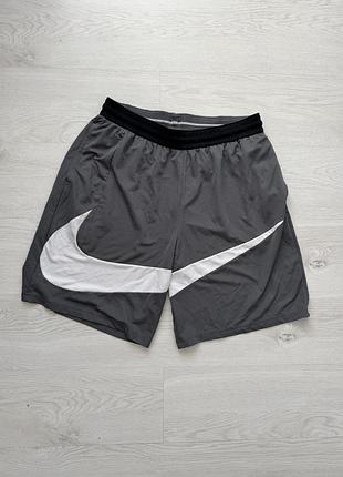 Шорти чоловічі nike big swoosh сірі xxl