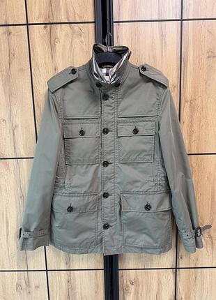 Куртка чоловіча burberry london field jacket m65 кольору хакі, розмір l