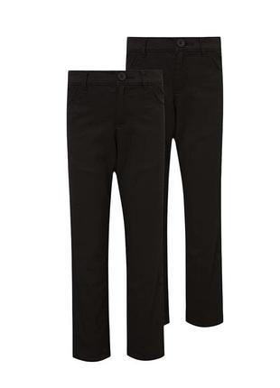Черные джинсы брюки george skinny leg на мальчика 10-11 лет