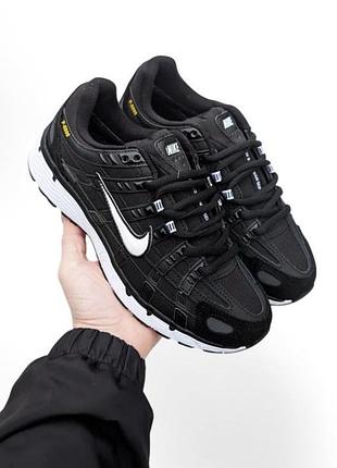 Кросівки  nike р-6000 чорні з білим, євро-зима