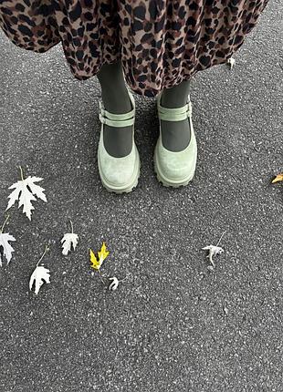 Туфлі жіночі te shoes мері джейн фісташкові, довжина устілки 25,5-26 см