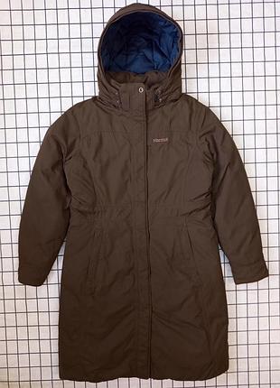 Пуховик парка marmot down coat 650 fill набив пуху.