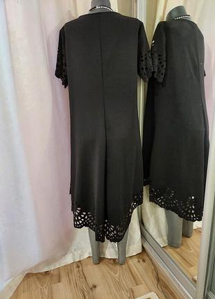 Асимметричное с перфорацией платье 👗 3
