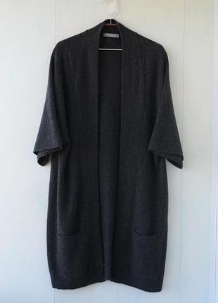 Кашеміровий подовжений кардиган edelziege pure cashmere, кашемір