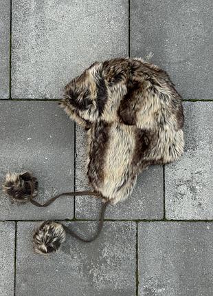 Шапка ушанка faux fur y2k japan avantgarde winter hat