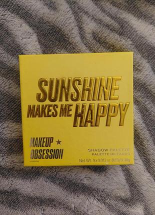 Тіні для повік makeup obsession revolution sunshine makes me happy