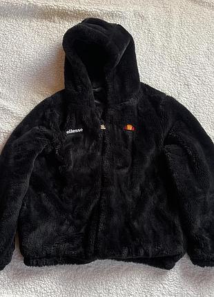 Куртка ellesse оригінал, тепла флісова/плюшева, чорна