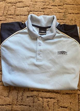 Umbro vintage polo shirt blue white