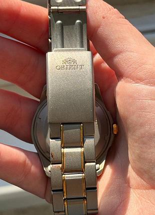 Чоловічий механічний годинник orient automatic titanium (двоколірний/біколор) 4