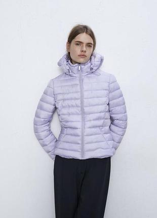 Куртка женская zara стильная с капюшоном