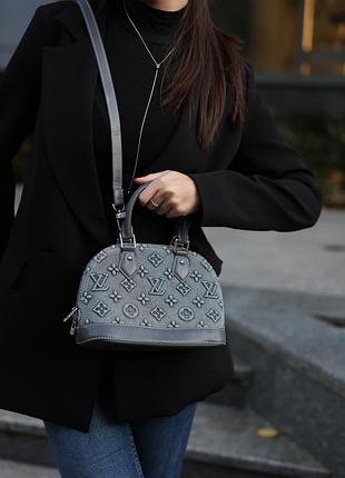 Сумка alma bb denim monogram