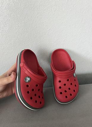 Босоніжки та сандалі для дітей crocs червоні, розмір 28