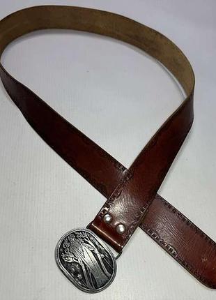 Ремень кожаный, indiana metal craft, usa, 114,5*4,5 см, состояние отличное!