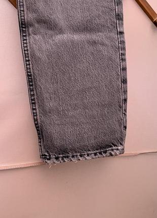 Сірі прямі джинси zara washed grey 34 2