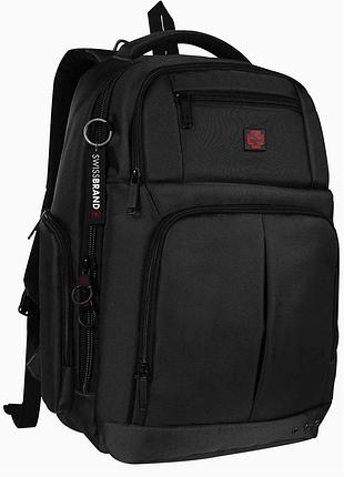 Рюкзак городской 19 л для ноутбука 15.6 черный swissbrand mc-12553