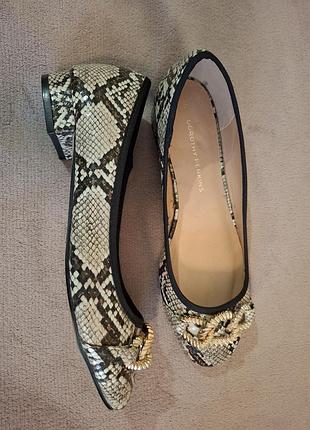 Балетки змеиный принт dorothy perkins