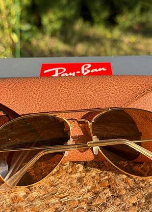 Ray ban aviator золотисті окуляри нові з чохлом