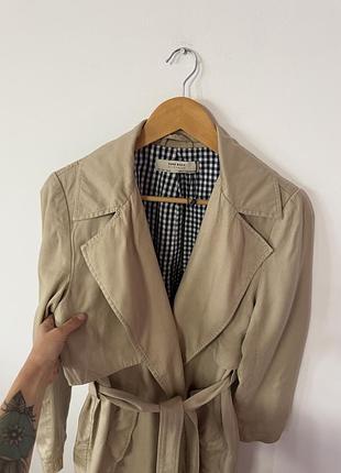 Котоновий тренч zara🌿 4