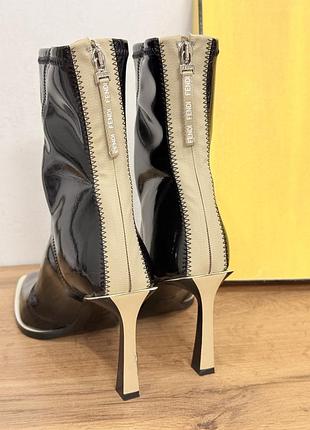 Fendi fframe glossy ankle boots 5