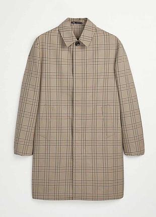 Zara плащ у клітинку,р.м