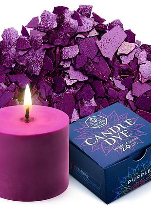 Барвник пурпурний для виготовлення свічок пластівці candle shop 57 грамм