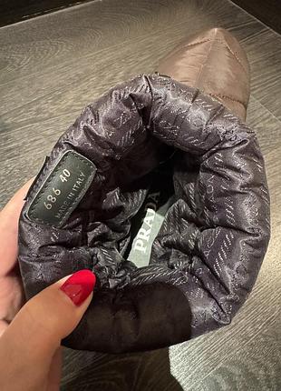 Зимові сапоги prada nylon puffer boots 5