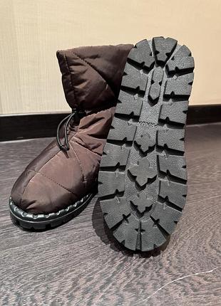 Зимові сапоги prada nylon puffer boots 7