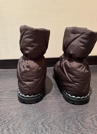 Зимові сапоги prada nylon puffer boots 8