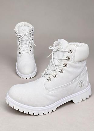 Жіночі білі черевики timberland 38,5-39 розмір
