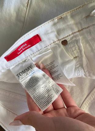Білі джинсові шорти tommy jeans 4
