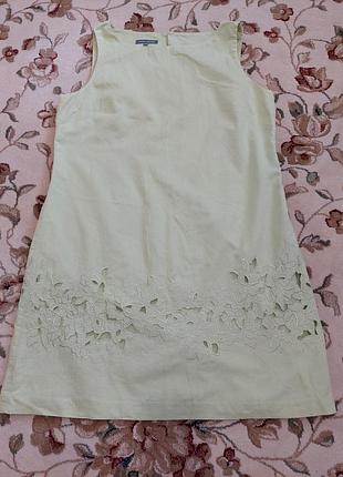 Котоновое с прошвой платье 👗 3