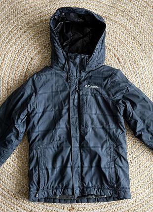 Куртка синя дитяча columbia comni-heat, omni-tech 128-134 8 років