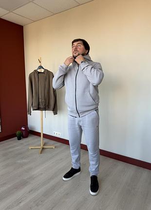 Спортивний костюм унісекс plot x світло-сірий, розмір xl, бавовна