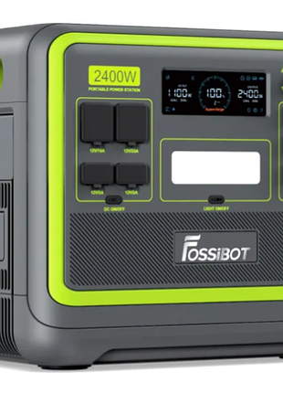 Зарядная станция fossibot f2400 wifi (2048 вт*ч / 2400 вт) (green)