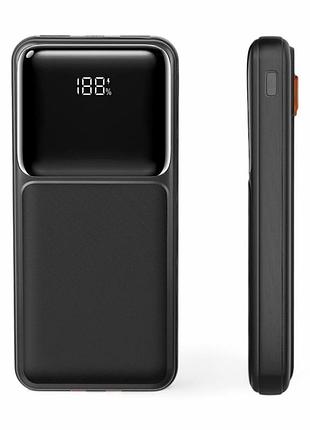 Внешний аккумулятор power bank а-02 20000 мач 22.5w с быстрой зарядкой и led-дисплеем