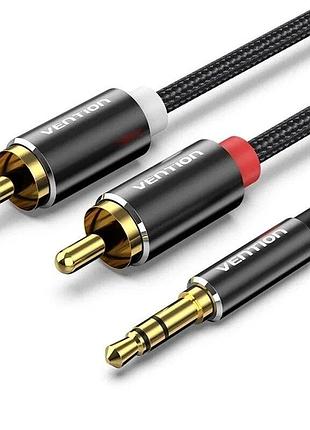 Аудиокабель vention aux 3.5 мм jack–2 rca male 0.5 м