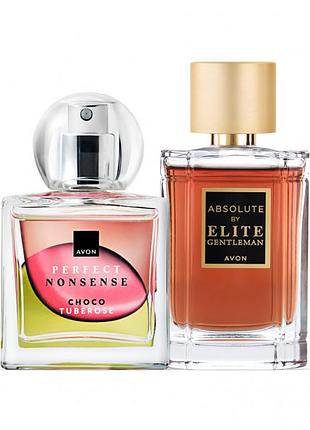 Набор для двух• туалетная вода absolute by elite gentleman для него | 50 мл | • парфюмная вода perfect nonsense choco tuberose | 50 мл|