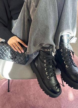 Черевики чорні chanel 37, 38, 39, 41 р