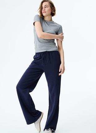Новые спортивные широкие брюки на флисе h&amp;m. новая коллекция!