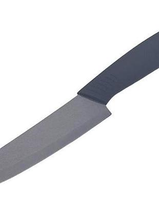 Нож кухонный универсальный металлический черный l 27 cm лезвие 15 cm