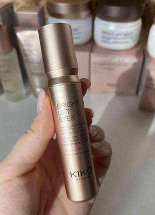 Крем для шкіри навколо очей kiko milano bright lift eyes 15ml