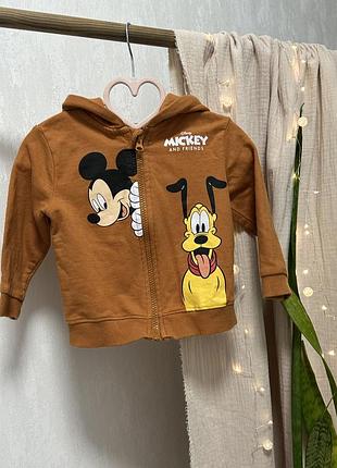 Кофта для хлопчиків disney mickey and friends коричнева