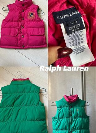 Пухова двостороння жилетка ralph lauren