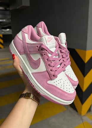 Кроссовки nike dunk low next nature pink rise sail