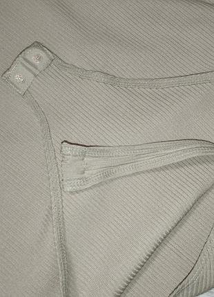 Базовый боди на бретельках в рубчик 7