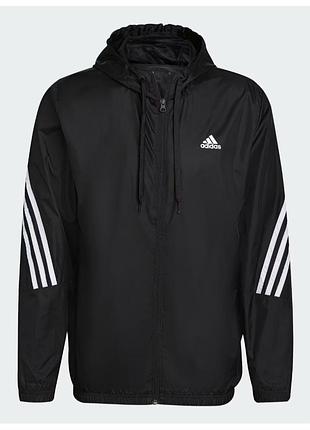 Ветровка чоловіча adidas h15580, чорна, розмір m, нова оригінал