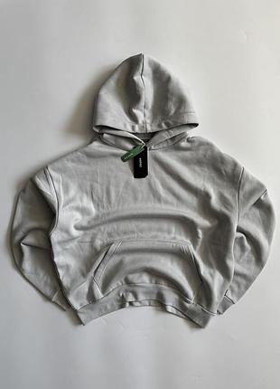 Сіре худі cropp hoodie кофта світшот zip кроп зіп sweetshirt зіп