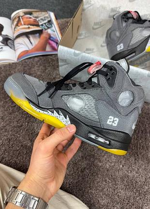 Air jordan retro 5 'off-white muslin'