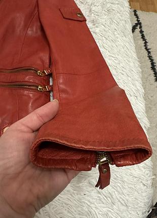 Шкіряна куртка massimo dutti, s 4